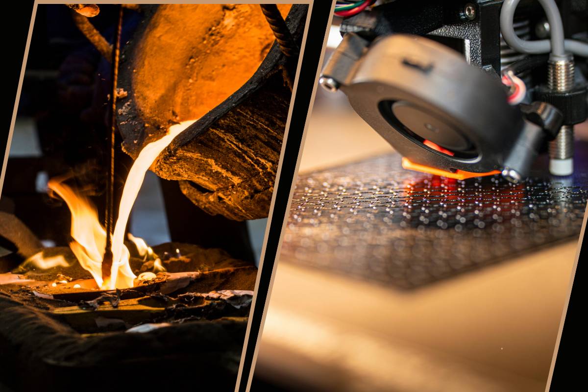 Choosing between investment casting and 3D metal printing for industrial components