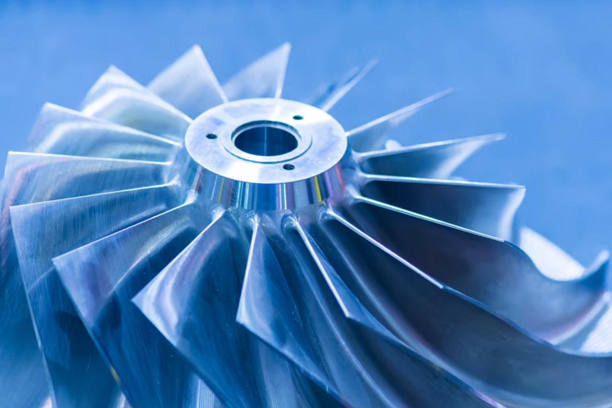 This image represents Balancing Cast Impellers through dynamic balancing equipment to improve pump efficiency, reduce vibration, and extend component life.