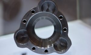 17-4 PH stainless steel casting component undergoing inspection at Uni Deritend foundry India