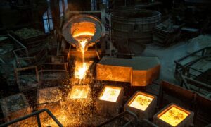 heat treatment of investment castings component undergoing inspection at Uni Deritend foundry India
