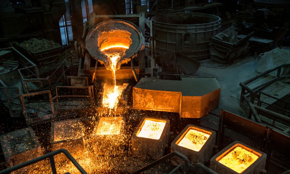 heat treatment of investment castings component undergoing inspection at Uni Deritend foundry India